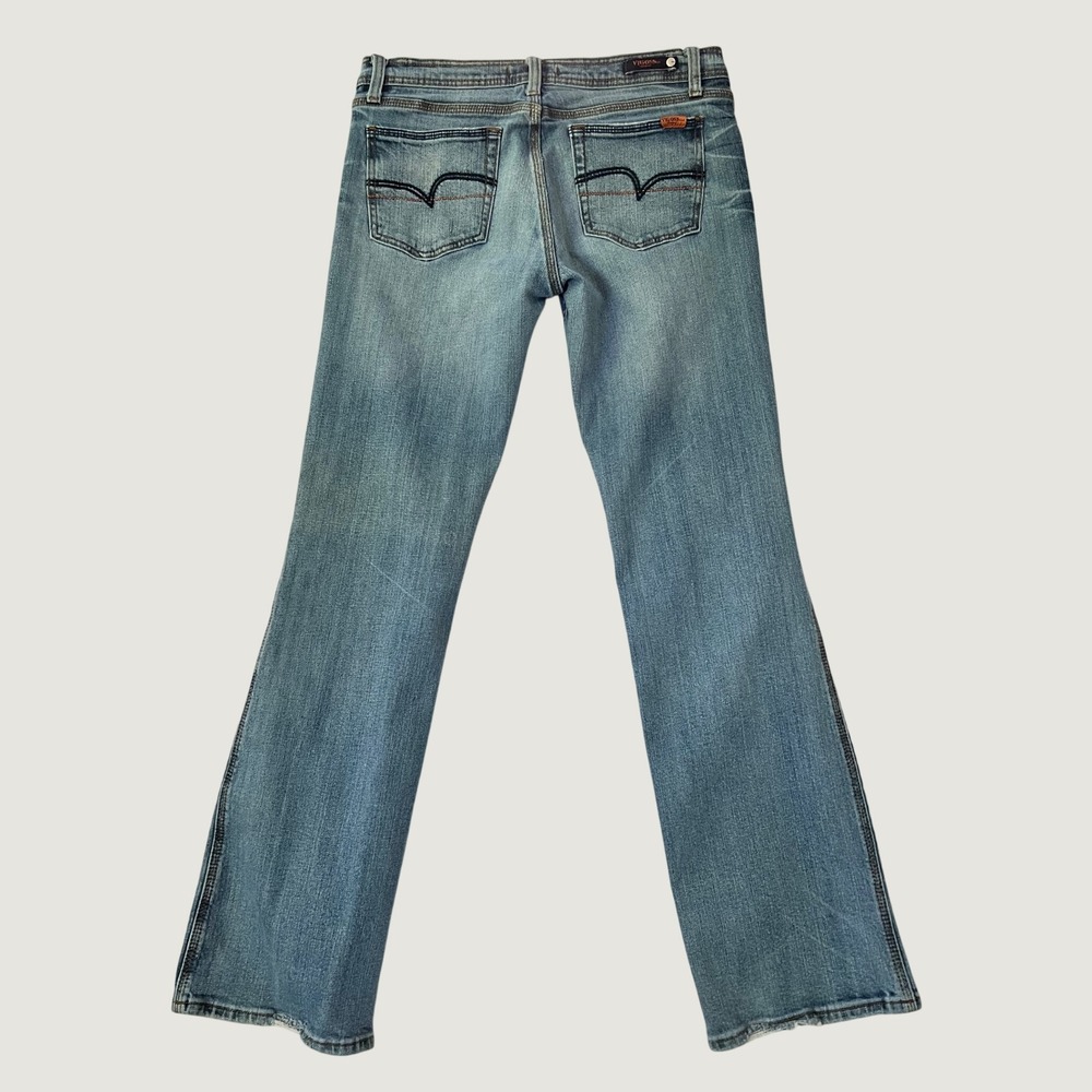 Vigoss Jeans Medium Wash Distressed Straight Leg Denim 13/14